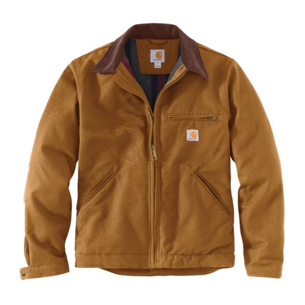 NWT Carhartt Brown Detroit Jacket Blanket Lined Large IRR Gorpcore Grunge